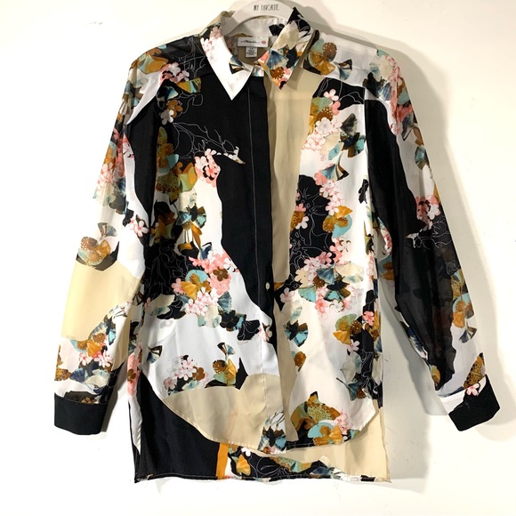 3.1 Phillip Lim x Target Floral Blouse - Picture 1 of 13